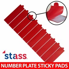 NUMBER PLATE STICKY PADS x10
