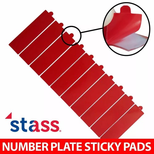 Number plate sticky pads - number,