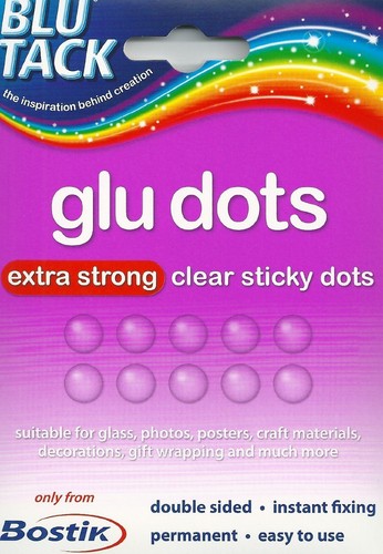 Blu tak glu - glu, dots