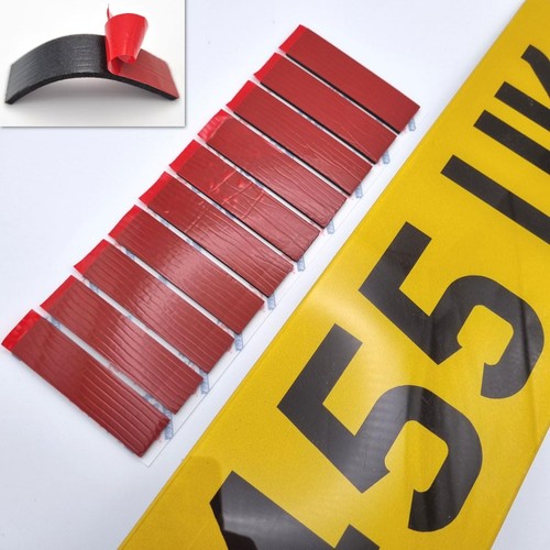 Xtra thick number plate - number, sticky