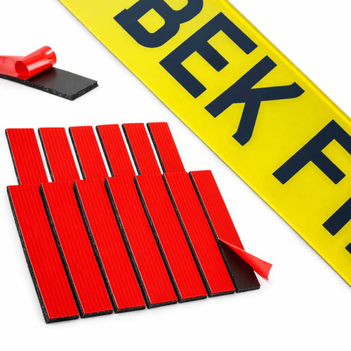 Number plate sticky - number, pads